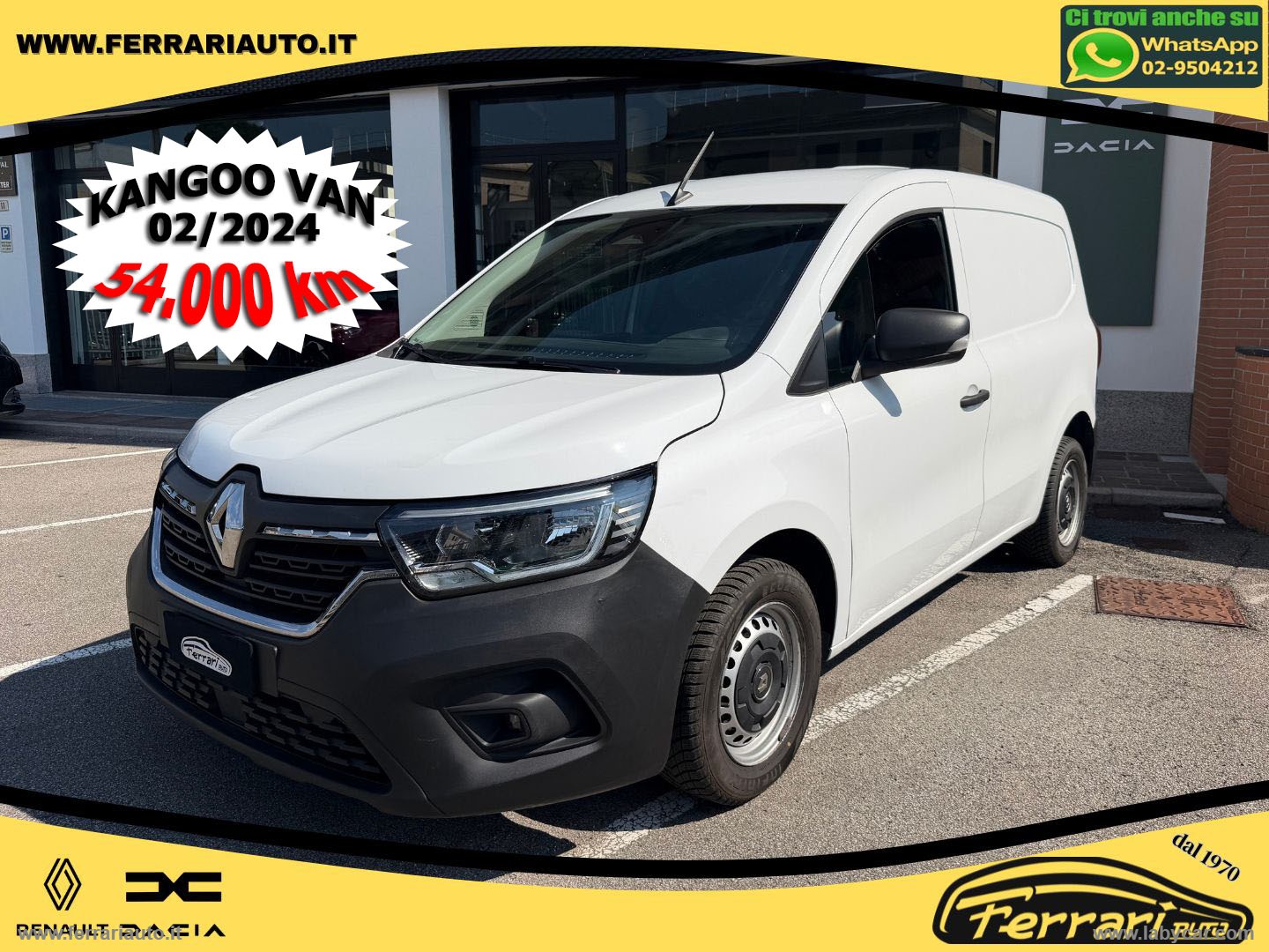 RENAULT Kangoo 1.5 Blue dCi 95CV PC-TN Van SOLO 54.000 KM!!                                       