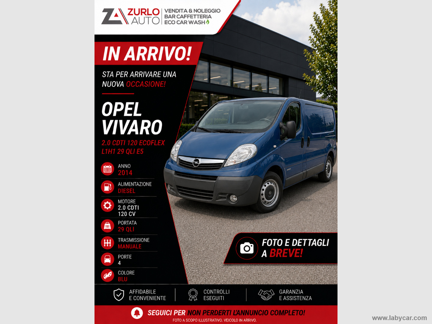OPEL Vivaro 29 2.0CDTI 120 ecoF. PC-TN Fu.Fap                                                        