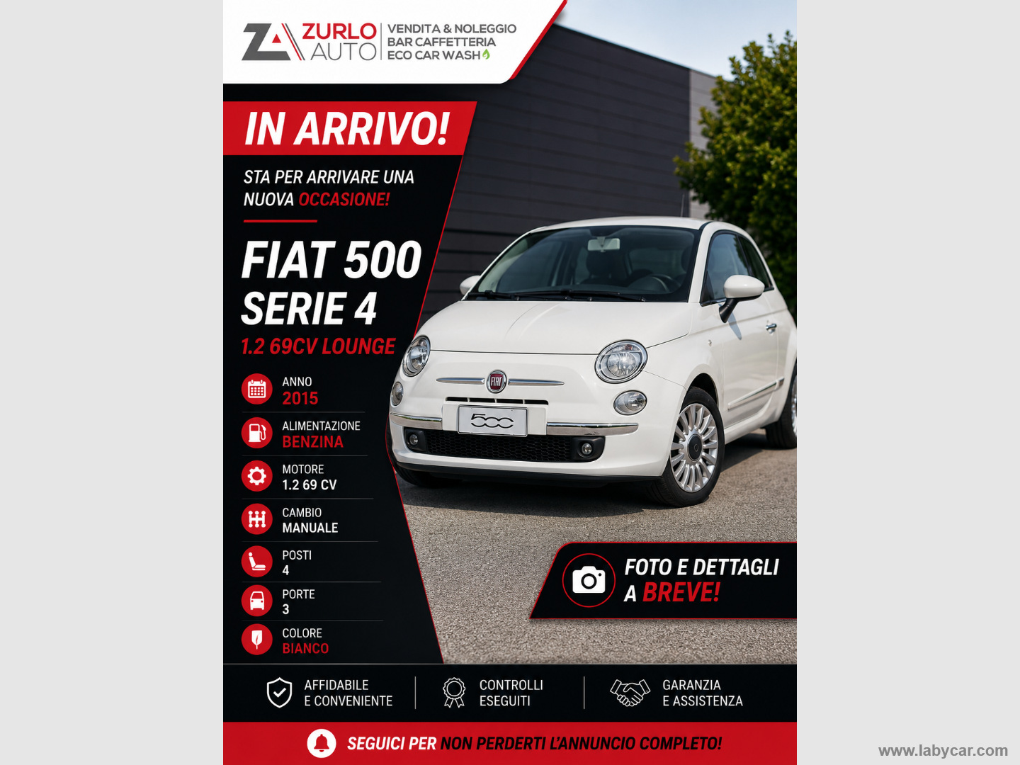 FIAT 500 1.2 Lounge                                                        