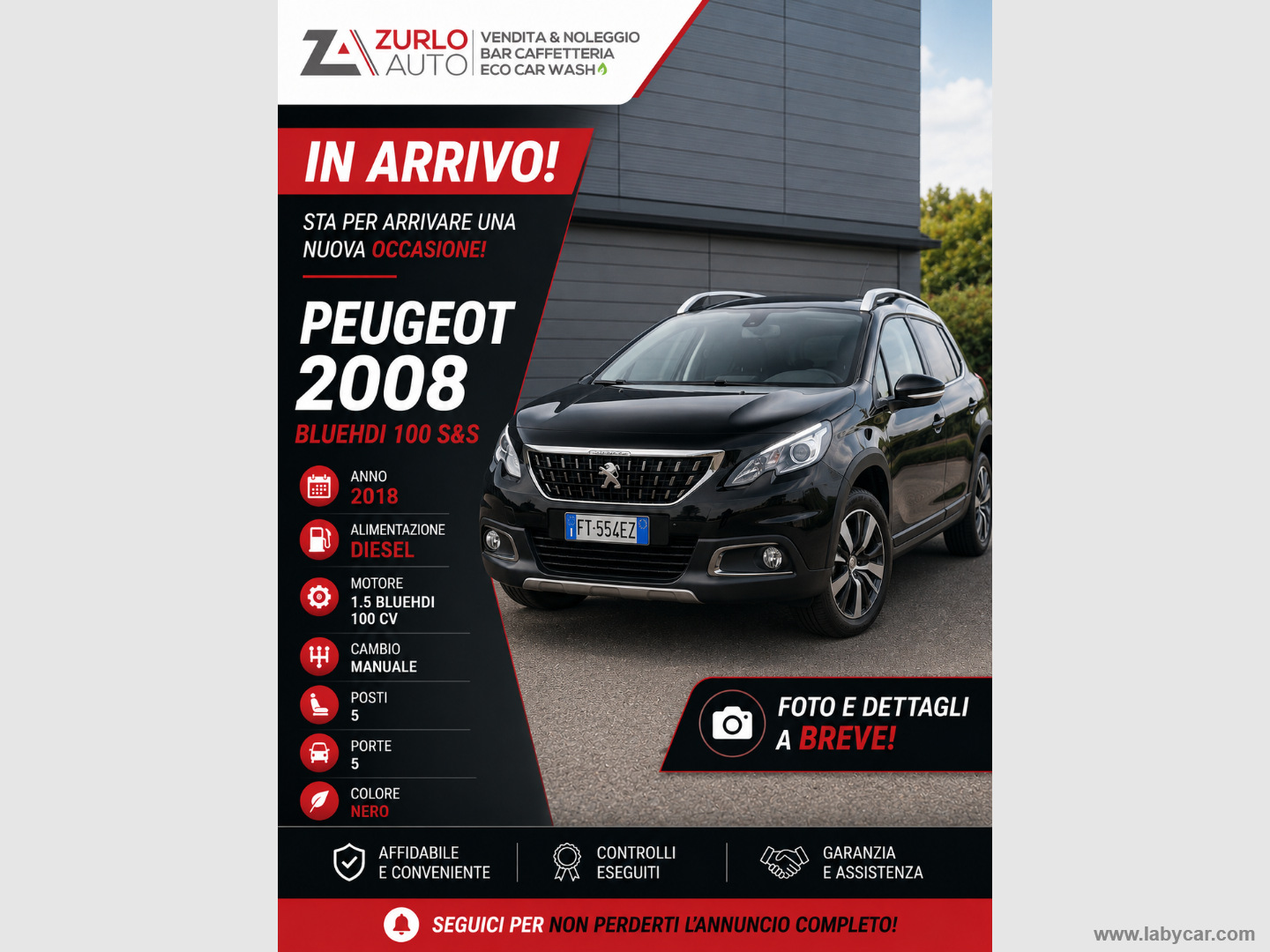 PEUGEOT 2008 BlueHDi 100 Allure                                                        