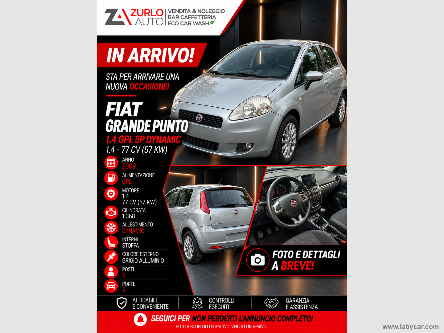 FIAT Grande Punto 1.4 GPL 5p. Dynamic                                                        