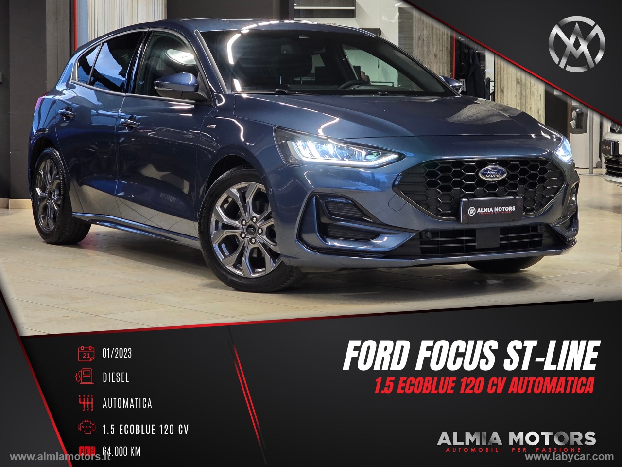 Focus 1.5 EcoBlue 120 aut.5p.ST Line Des                                                        