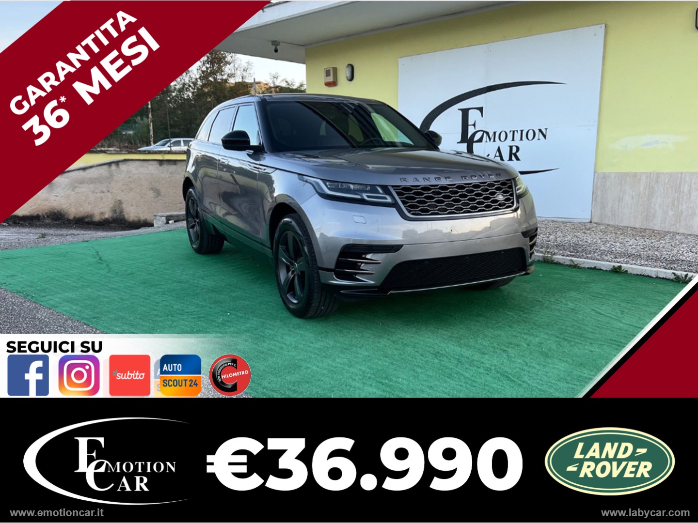 RR Velar 2.0D 240 CV R-Dynamic - 2020                                                 
