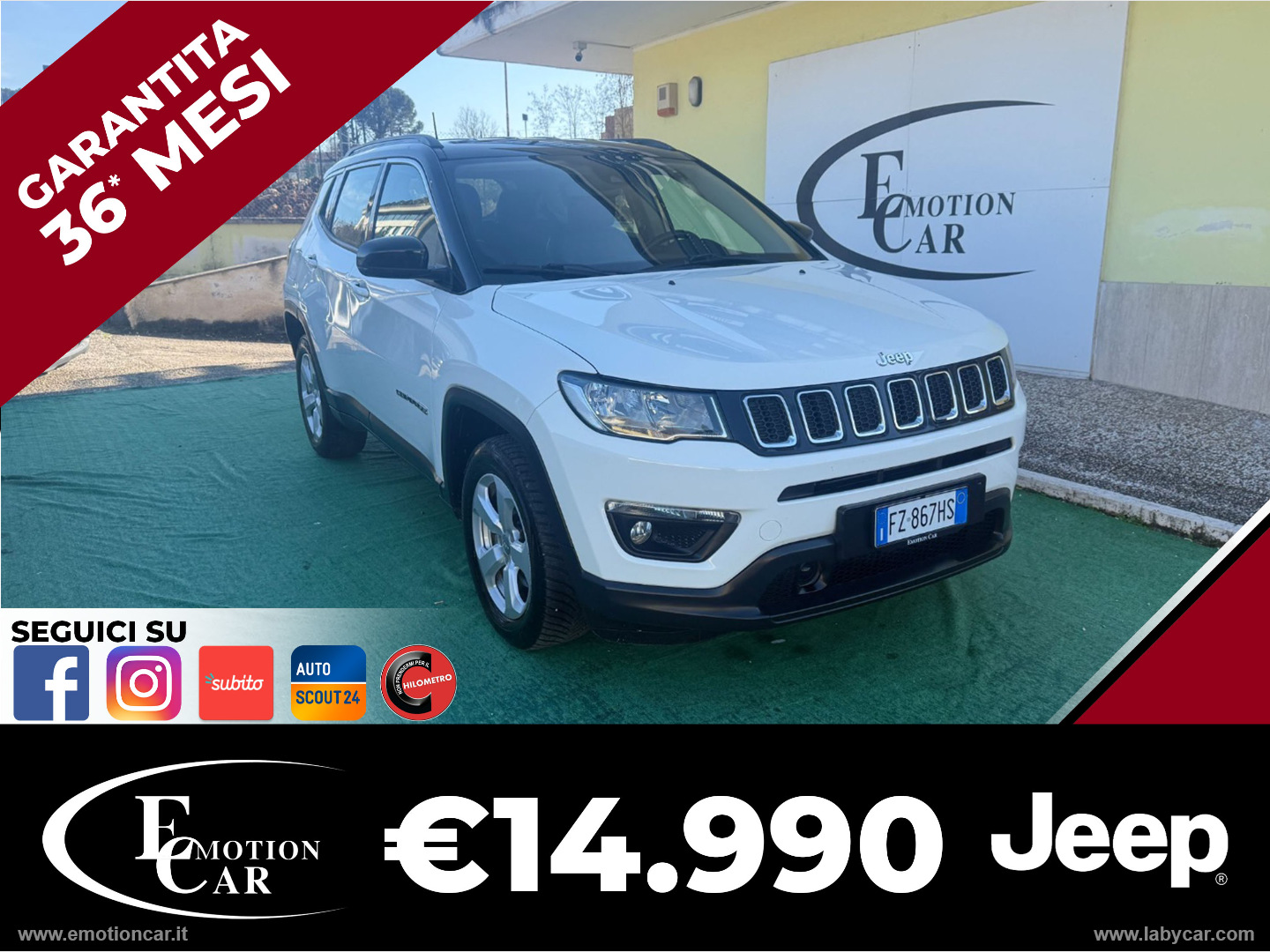 Compass 2.0 Mjt II aut. 4WD Longitude - 2021                                                 