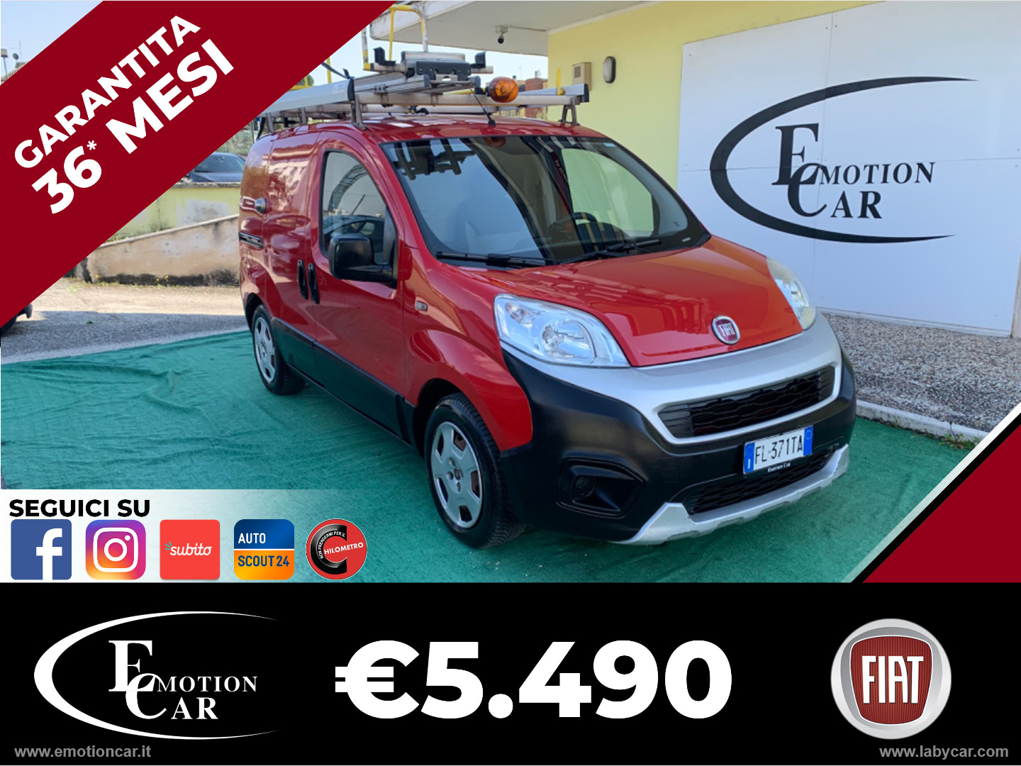 Fiorino 1.3 MJT 95CV Cargo Adventure AUTOCARRO N1 - 2017                                                 
