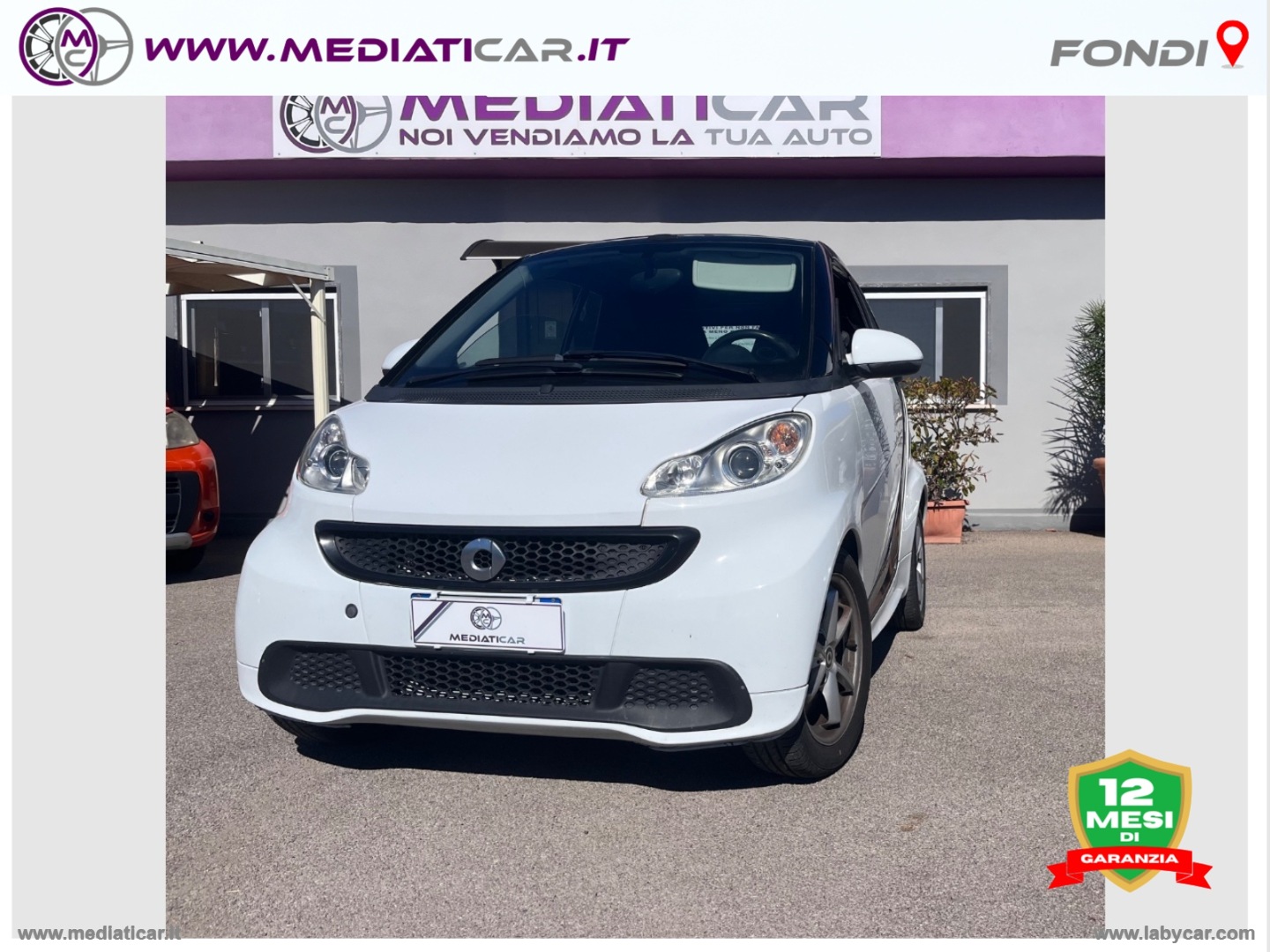 SMART fortwo 1000 52 kW MHD cabrio passion 